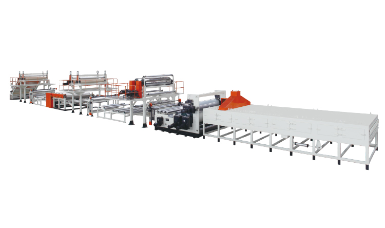 PVC同質透心地闆革生産線